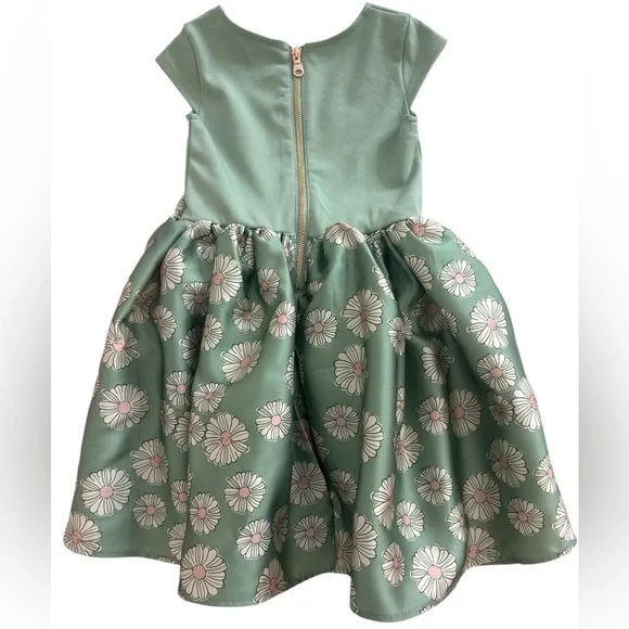 H&M Mint Green Floral Kids Dress - Picture 6 of 6